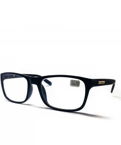 Model 562- New Square Frame Reading Glasses For Men&Women- Available with Clear-Tinted Lens - CG187C7ZCUZ $18.03 Square