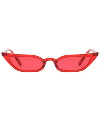 Fashion Sunglasses Colorful Designer - Red - CT18QE3XTQZ $10.48 Rectangular