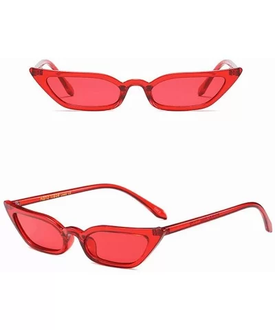 Fashion Sunglasses Colorful Designer - Red - CT18QE3XTQZ $10.48 Rectangular