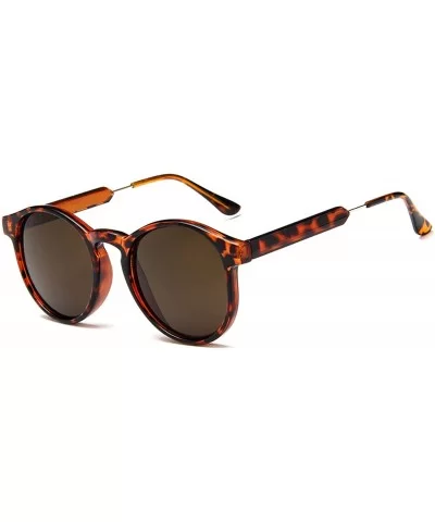 Retro Round Sunglasses Women Men Brand Design Transparent Female Sun glasses - 4 - CC18W3NCQN7 $36.67 Oversized