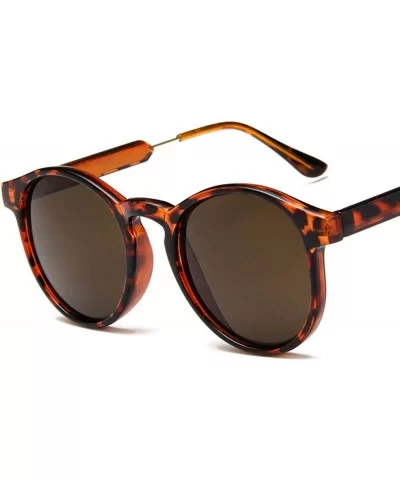 Retro Round Sunglasses Women Men Brand Design Transparent Female Sun glasses - 4 - CC18W3NCQN7 $36.67 Oversized