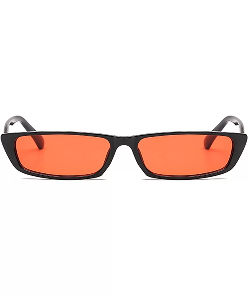 Polarized Sunglasses Rectangle Protection Activities - Black Red - CT18TQXI5O4 $23.85 Oversized