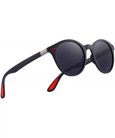 Sunglasses for Women Vintage Polarized Men Sun Glasses Fashion Shades-UV400 Protection Lens - Red&black - C718MH9E67O $32.82 ...