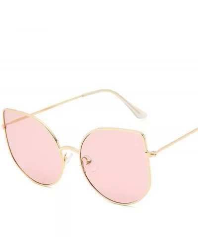 2019 New Big Cat Eye Sunglasses Women Men Luxury Brand Designer Fashion C7 - C8 - C318YZTAC66 $10.80 Aviator