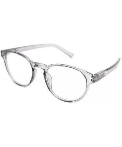 shoolboy fullRim Lightweight Reading spring hinge Glasses - Z2 Transparent Grey - CZ18ARS5XW2 $27.40 Round