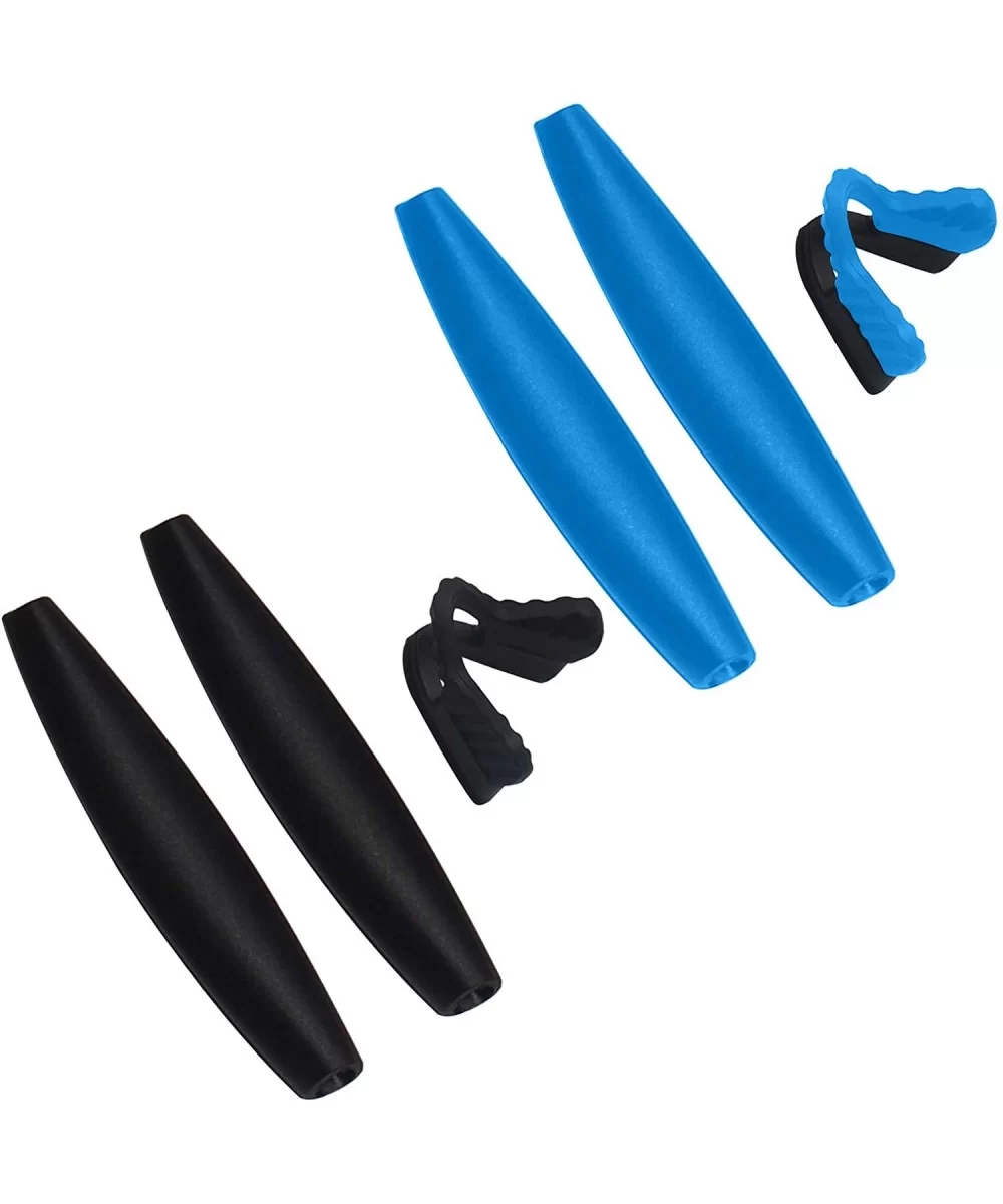 Sock Kits Earsocks & Nosepieces M Frame Series Sunglass - Black + Light Blue - CY18Z2T2M47 $22.65 Rectangular