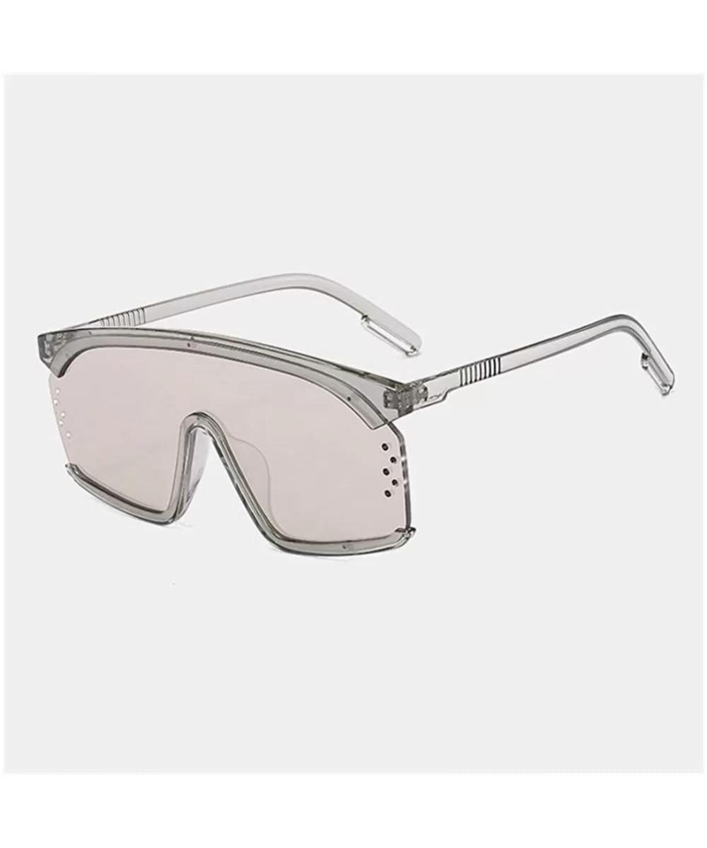 Oversized Square Sunglasses for Women Ladies Flat Top Sunglasses Female Models Sunshade - C3 Gray Silver - C7198444ZMH $16.52...