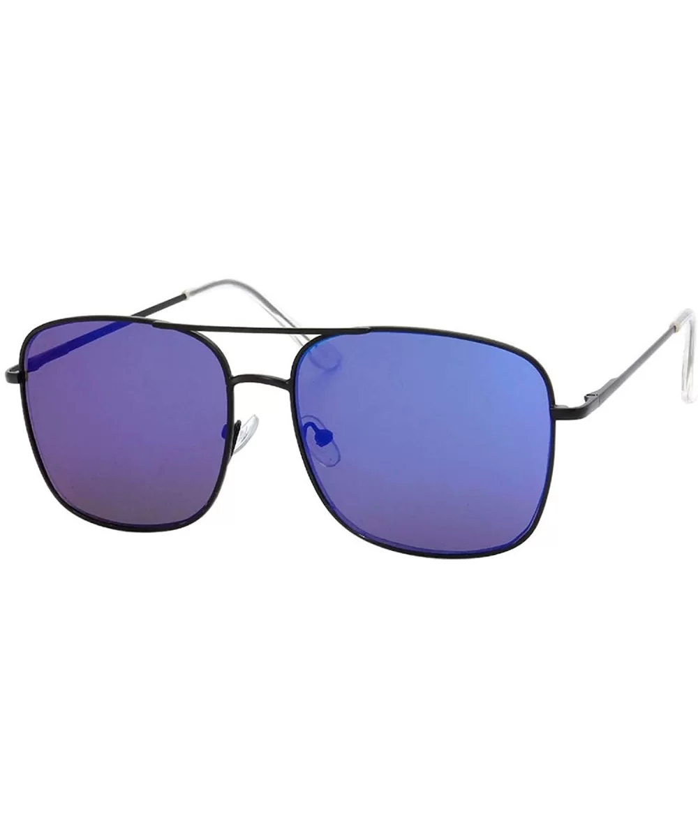 Vintage Stylish Boxed Frame Aviator Sunglasses Summer Edition - Purple - CT18U84MHL5 $13.55 Aviator