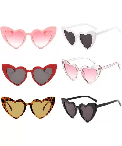 Shaped Cateye Sunglasses Supplies Leopard - 6 Packs Mix - CM18I4O7Y0X $36.09 Goggle