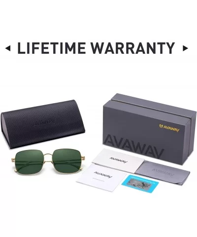 Women's Polarized Sunglasses 100% UV Protection Eyewear for Driving Golf Casual Fashion - Green Lens - CG18TTT5L2A $32.30 Sport