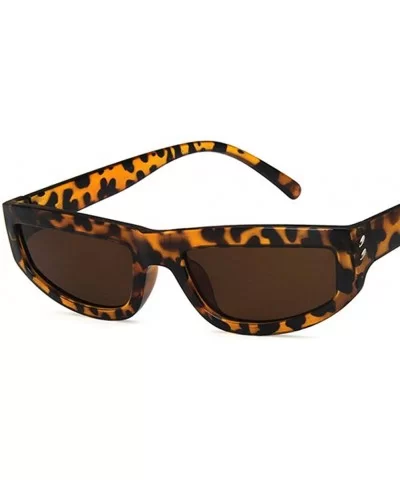 Unisex Sunglasses Fashion Bright Black Grey Drive Holiday Rectangle Non-Polarized UV400 - Leopard Brown - C418RLU9GQ8 $12.54 ...