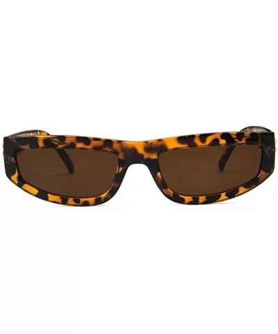 Unisex Sunglasses Fashion Bright Black Grey Drive Holiday Rectangle Non-Polarized UV400 - Leopard Brown - C418RLU9GQ8 $12.54 ...