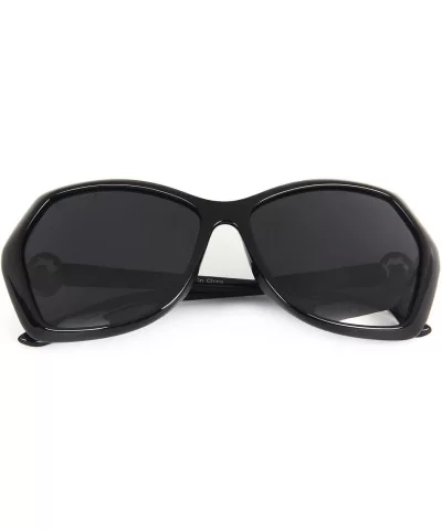 Oversized Vintage Women Uv400 Protection Polarized Sunglasses lsp6220 - Black - C0120YRCMDN $45.05 Oversized