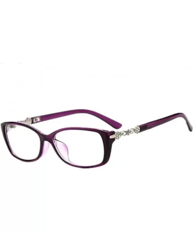 Women's Retro Eye Glasses Frame Spectacle Optical Eyeglasses Frame - Purple - C7182W6UDR7 $10.98 Goggle