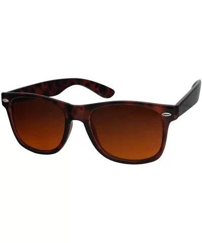 Colorful Classic 80's Vintage Colored Pantone & Mirrored Lens Sunglasses - Tortoise - CU18H2NR6SX $12.37 Wayfarer