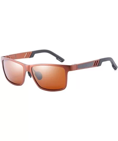 Sunglasses Men's Leisure Sunglasses Aluminum Magnesium Full Frame Polarizing Sunglasses - D - CN18QR76GI0 $66.97 Aviator