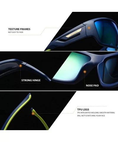 Polarized Driving Sunglasses TR90 Unbreakable Frame for Men Women Running Cycling FDA Approved - Green - CU18LW0N59H $26.88 R...