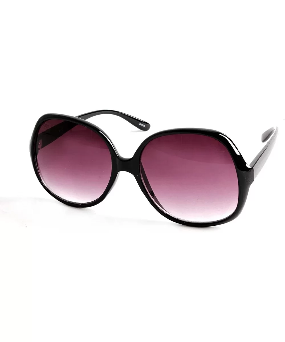 Retro Oversized Frame Womens Fashion Sunglasses P572 - Black - CR11BK37GOV $11.96 Oversized