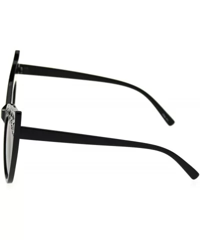 Star Engraving Sparkle Bat Shape Cat Eye Retro Sunglasses - Black Smoke - C418S97I5ZC $14.48 Cat Eye