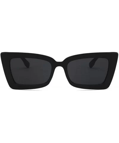 Women Sunglasses Fashion Bright Black Grey Drive Holiday Rectangle Non-Polarized UV400 - CP18RLTN0D2 $11.12 Rectangular