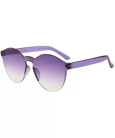 Unisex Fashion Clear Retro Sunglasses Outdoor Frameless Eyewear Glasses (M) - CB18RQLIZUD $8.69 Rectangular