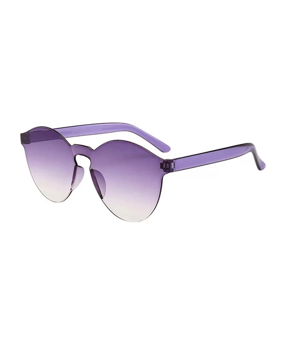 Unisex Fashion Clear Retro Sunglasses Outdoor Frameless Eyewear Glasses (M) - CB18RQLIZUD $8.69 Rectangular