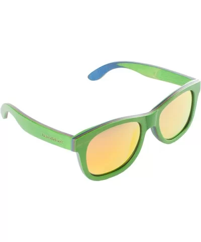 Wooden Sunglasses Skateboard Design - Shades That Float - Green - CR17Z73HGMO $97.04 Wayfarer
