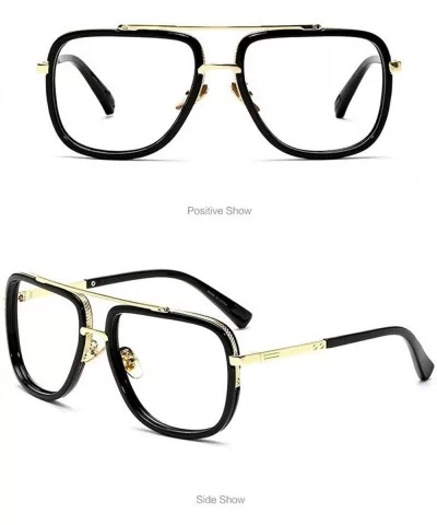 2019 Fashion Lady Sunglasses Square Brand Designer Retro Double Beam Mens Goggle UV400 - C14 - CB18RHZQLE2 $19.52 Goggle