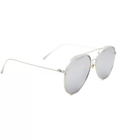 Classic Metallic Pilot Sunglasses for Men - A - CS183KKXIWH $26.54 Aviator