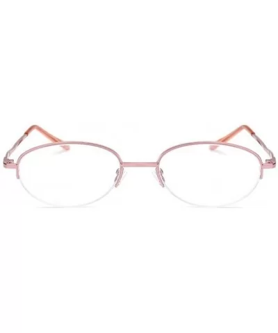 Folding Reading Glasses Ladies Fashion Metal 1.0 to 4.0 - Pink Ordinary - CD18E7O9IA7 $34.34 Rimless