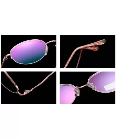 Folding Reading Glasses Ladies Fashion Metal 1.0 to 4.0 - Pink Ordinary - CD18E7O9IA7 $34.34 Rimless