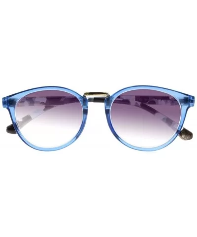 Women Oval Bohemian Style Spring Hinges Tinted Lens Reading Glasses +1.0~+4.0 - Blue - CE18HYLXTDA $13.53 Oval