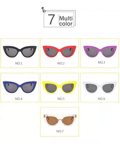 Men's Fashion Cat Eye Lady Sunglasses Retro Mod Style Retro Sunglasses (Color NO.4) - No.4 - C71993XE9KI $62.12 Cat Eye