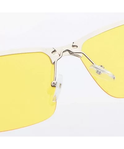 Night Driving Glasses-Vision Anti Glare Drivers Polarized UV400 Fit Over - Gold - CS18OA4K0DO $12.59 Rectangular