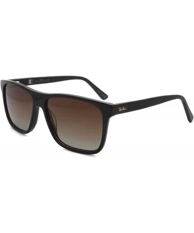 Men decent stylish eyewear with UV protective polarized lens acetate sunglasses - Dark.brown - C11966KCNU0 $29.08 Rectangular