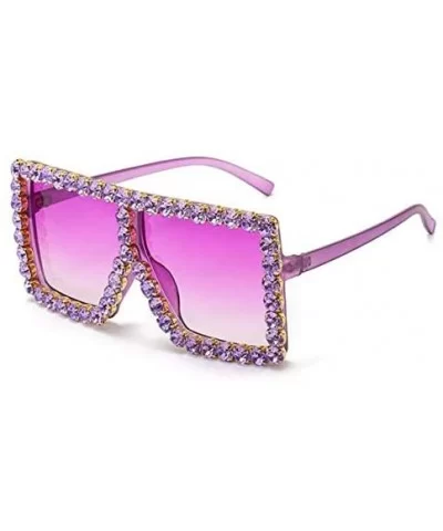 Vintage Sunglasses Oversize PinkDiamond - C65 Bluediamond - CN198AASDQX $61.82 Square