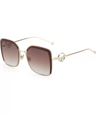 Sunglasses big frame eyebrow sunglasses- fashion sunglasses ladies - F - C318S6ZN0RH $67.02 Aviator