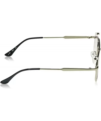 Unisex Sunglasses Mirrored Lens Metal Frame MR1902 - C3 Silver Frame/Gradient Grey Lens - CQ18GRNMR43 $35.60 Square