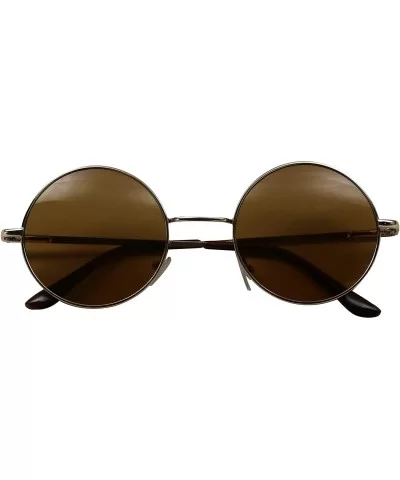 Classic Round Metal Sunglasses UV Protection John Lennon Style 60's Vintage Fashion Circle Hippy Shades - CH12O1T4YH9 $13.23 ...