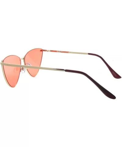 Women Cat Eye Fashion Style Sunglasses - Gold Red - CV18QHLYC57 $13.93 Cat Eye