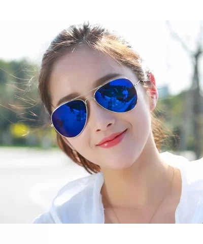 Glasses- Hot Men and women Classic Metal Designer Sunglasses New - 5081c - CP18RS69GH6 $13.60 Goggle