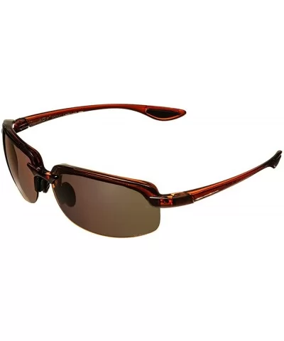 Polarized Men's Sports Sunglasses SP2441 - Brown - CS18CR6EMCY $12.78 Sport