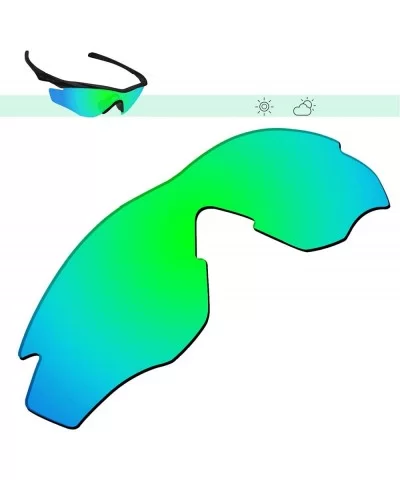 100% Precise-Fit Replacement Sunglass Lenses M2 Frame OO9212 - Polarized Green Mirror - CT18COA4TMA $24.30 Sport