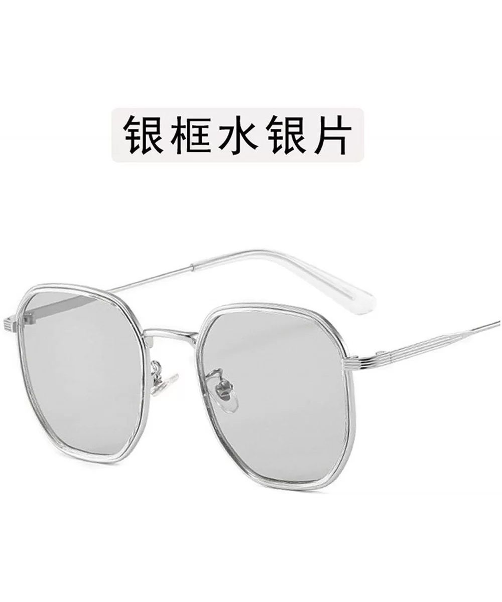 Retro Classic Polygon Oversize Sunglasses Men Sun Glasses Women Vintage Metal Frame Lens Eyewear UV400 - 2 - CH198ZAN9Y2 $56....