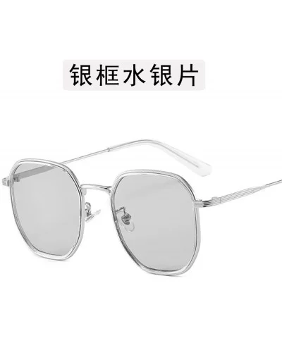 Retro Classic Polygon Oversize Sunglasses Men Sun Glasses Women Vintage Metal Frame Lens Eyewear UV400 - 2 - CH198ZAN9Y2 $56....