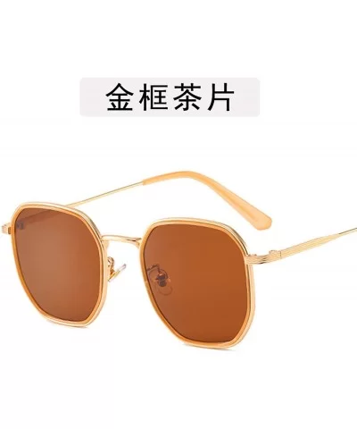 Retro Classic Polygon Oversize Sunglasses Men Sun Glasses Women Vintage Metal Frame Lens Eyewear UV400 - 2 - CH198ZAN9Y2 $56....