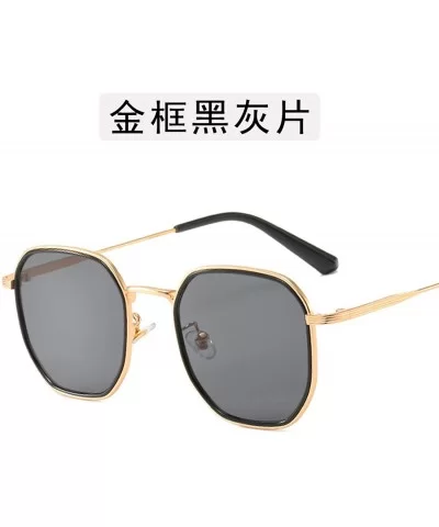 Retro Classic Polygon Oversize Sunglasses Men Sun Glasses Women Vintage Metal Frame Lens Eyewear UV400 - 2 - CH198ZAN9Y2 $56....