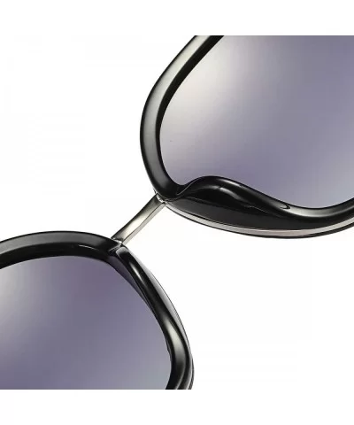 Ladies Vintage Round Polarized HD TAC Sunglasses for Women Classic Retro Designer Style - B - CB198NRXRDR $25.79 Oversized