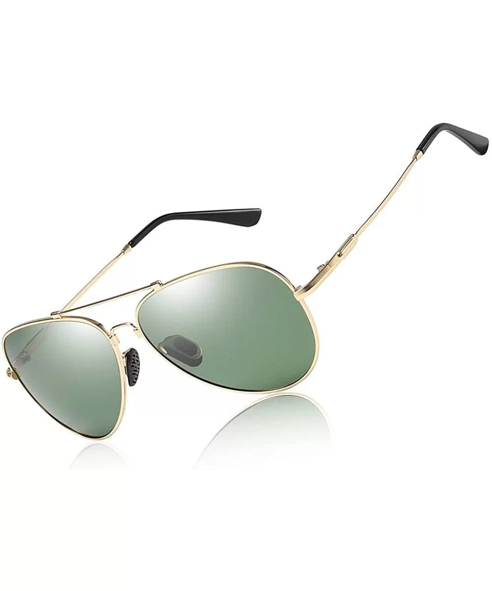 Premium Memory Metal Aviator Polarized Sunglasses-Man Women Aviator sunglasses 100% UV protection - CL18M5RZ2OQ $9.62 Aviator