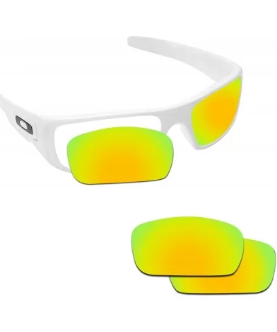 Replacement Lenses Crankshaft Sunglasses - Various Colors - 24k Gold - Anti4s Mirror Polarized - C0188HLO9SQ $28.97 Rectangular